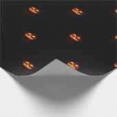 Papier Cadeau Happy Halloween drôle effrayant Motif Citrouille o (Coin)