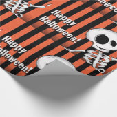 Papier Cadeau Happy Halloween Silly Skeleton (Coin)