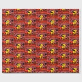 Papier Cadeau Happy Halloween Wrapper Paper (Plat)