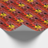 Papier Cadeau Happy Halloween Wrapper Paper (Coin)