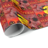 Papier Cadeau Happy Halloween Wrapper Paper (Coin rond)
