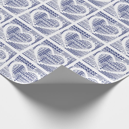 Papier Cadeau Happy Hanoukka Jewish Holiday Wrapper Paper (Coin)