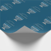 Papier Cadeau Happy Hanoukka Parties scintillant Wrapper Paper (Coin)