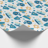 Papier Cadeau Happy Hanoukka Wrapper Paper (Coin)