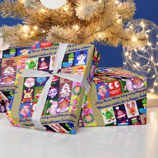 Papier Cadeau Happy happy holidays!! (Vacances)