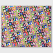 Papier Cadeau Happy happy holidays!! (Plat)