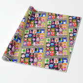 Papier Cadeau Happy happy holidays!! (Déroulé)