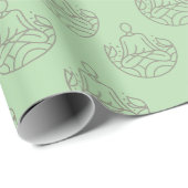 Papier Cadeau Happy Healthy Haven! (Coin rond)