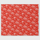 Papier Cadeau Happy Holiday Wishes Wrapping Paper (Plat)