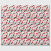 Papier Cadeau Happy Holidays Gift Bags With Red Ribbons (Plat)