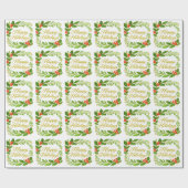 Papier Cadeau 'Happy Holidays' Wrapping Paper (Plat)