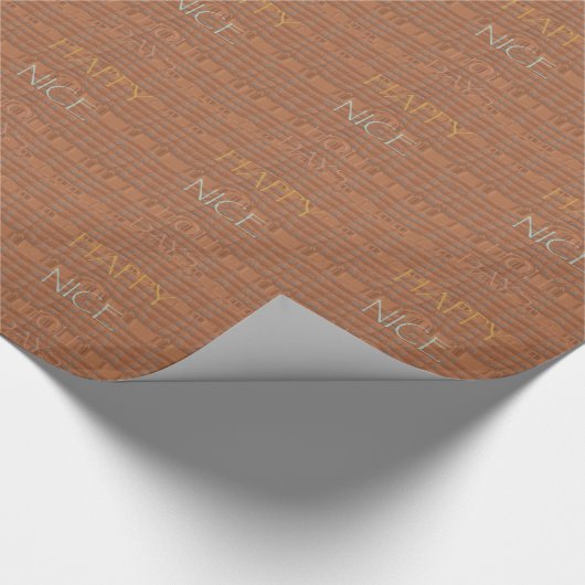 Papier Cadeau Happy Holidays Zebra Art Print (Coin)