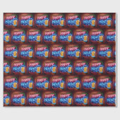 Papier Cadeau Happy Hour Sign On Brick (Plat)