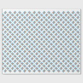 Papier Cadeau Happy Howliday Pit Bull Terrier (Plat)