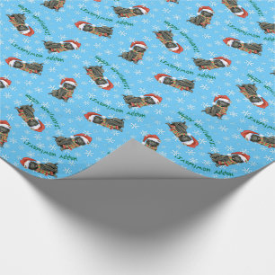 Papier Cadeau Happy Howlidays Belgian Sheepdog