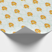 Papier Cadeau Happy Lion Motif mignonne moderne (Coin)