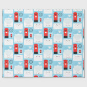 Papier Cadeau Happy Mail - Kawaii Post (Plat)