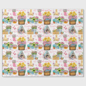 Papier Cadeau Happy Mother’s Day Floral Spring Pattern (Plat)