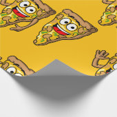 Papier Cadeau Happy Mushroom Pizza Slices (Coin)