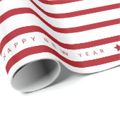 Papier Cadeau Happy New Year 2026 Elegant Wrapping  (Coin rond)