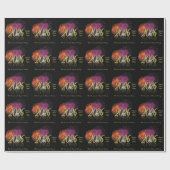 Papier Cadeau Happy New Year 2026 Gold Fireworks (Plat)