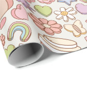 Papier Cadeau Happy Pills Mental Health Wrapper Paper (Coin rond)