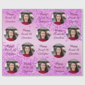 Papier Cadeau Happy Sweet 16 Falling Rose Parties scintillant &  (Plat)