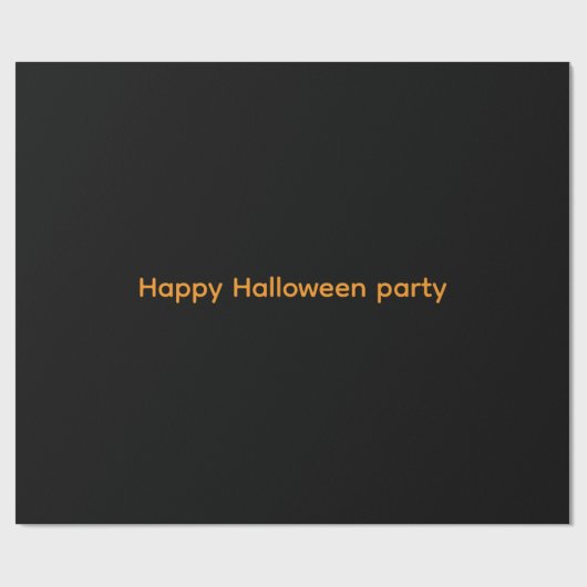 Papier Cadeau Happy Wrapping Paper Halloween party  (Plat)