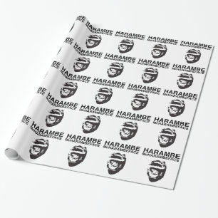 Papier Cadeau Harambe McHarambeface