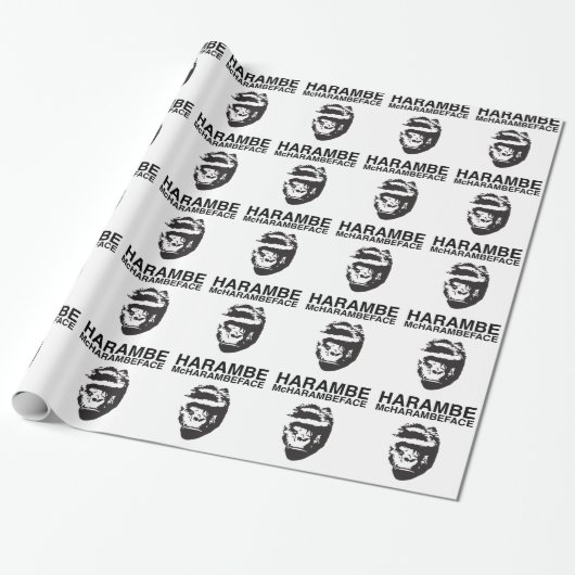 Papier Cadeau Harambe McHarambeface (Déroulé)