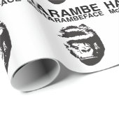 Papier Cadeau Harambe McHarambeface (Coin rond)