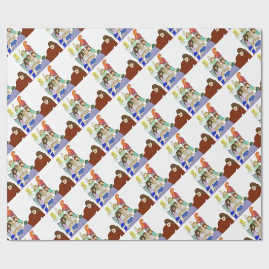 Papier Cadeau Harem (Plat)