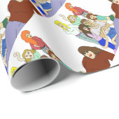 Papier Cadeau Harem (Coin rond)