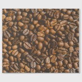 Papier Cadeau Haricots Brown au café (Plat)