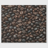 Papier Cadeau Haricots Brown noirs (Plat)