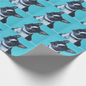 Papier Cadeau Haricots the Boston Terrier Painting (Coin)