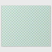 Papier Cadeau Harlequin Lattice in Green and Aqua (Plat)