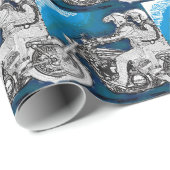 Papier Cadeau Harley D Bikies (Coin rond)