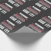 Papier Cadeau Harmonica Player Warning Blues Music French Harp (Coin)