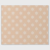 Papier Cadeau Harmonie Beige Snowflake (Plat)