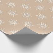Papier Cadeau Harmonie Beige Snowflake (Coin)