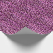 Papier Cadeau Harmonie de Knit : Texture de bande violette (Coin)