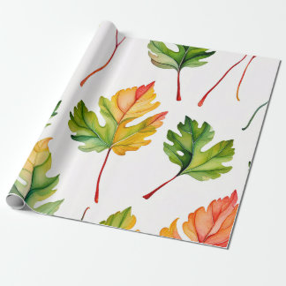 Papier Cadeau Harmonie feuille d'aquarelle Pastel