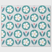 Papier Cadeau Harmonie florale (Plat)