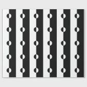 Papier Cadeau Harmonie noire et blanche (Plat)