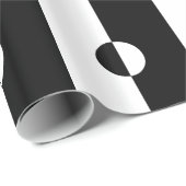 Papier Cadeau Harmonie noire et blanche (Coin rond)