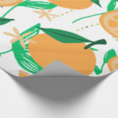 Papier Cadeau Harmonie vive du jazz et de l'orange (Coin)