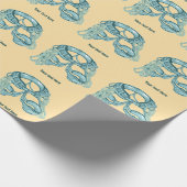 Papier Cadeau Harnais d'escalade de roche avec tirages rapides (Coin)