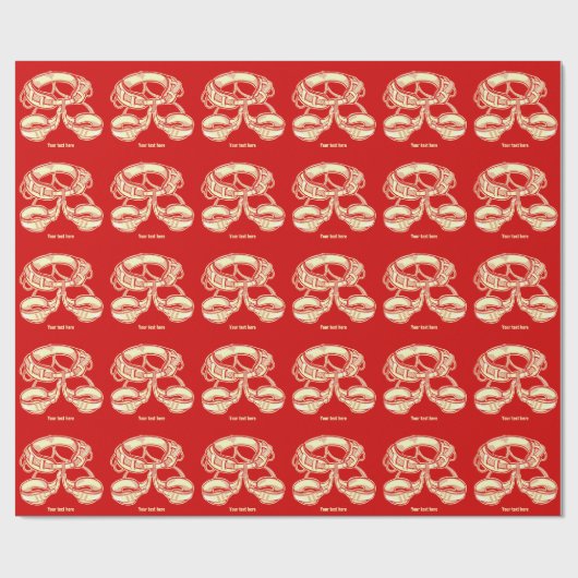 Papier Cadeau Harnais escalade (Plat)