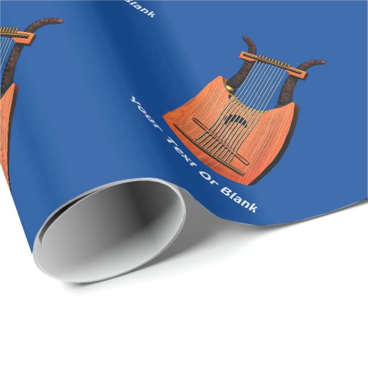 Papier Cadeau Harpe du roi David (Coin rond)